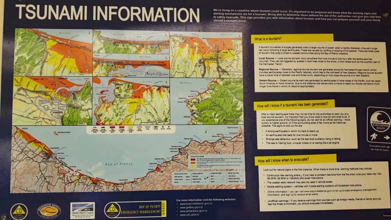 Ohiwa Beach Tsunami Information
