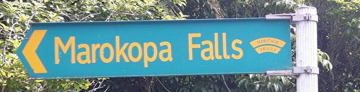 Sign Marokopa Falls